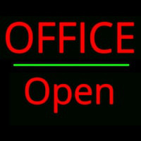 Office Open Green Line Neonkyltti