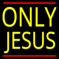 Only Jesus With Line Neonkyltti