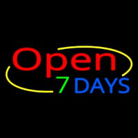 Open 7 Days Neonkyltti