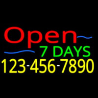 Open 7 Days Neonkyltti