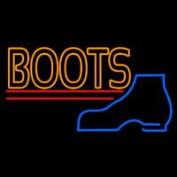 Orange Double Stroke Boots Neonkyltti