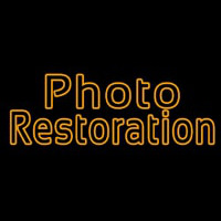 Orange Photo Restoration Neonkyltti