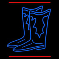 Pair Of Boots Logo With Line Neonkyltti