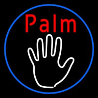 Palm Reader Logo With Blue Border Neonkyltti