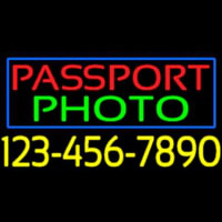 Passport Photo Blue Border With Phone Number Neonkyltti