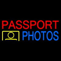 Passport Photos Block Logo Neonkyltti