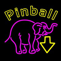 Pinball With Arrow 1 Neonkyltti