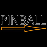 Pinball With Arrow 1 Neonkyltti