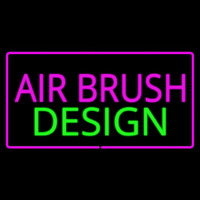 Pink Airbrush Design With Pink Border Neonkyltti