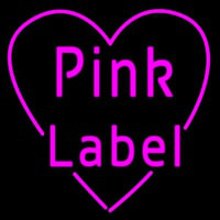 Pink Label Heart Neonkyltti