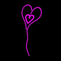 Pink Neon Heart Neonkyltti