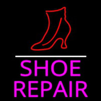 Pink Shoe Repair With Line Neonkyltti