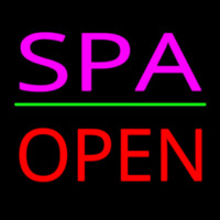 Pink Spa Red Open Neonkyltti