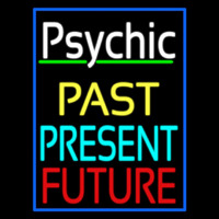 Psychic Past Present Future With Blue Border Neonkyltti