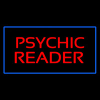 Psychic Reader Blue Rectangle Neonkyltti