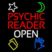 Psychic Reader Open Block White Border Neonkyltti