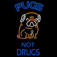 Pugs Not Drugs Dogs Neonkyltti