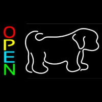 Puppies With Logo 2 Neonkyltti