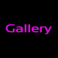 Purple Cursive Gallery Neonkyltti