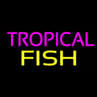 Purple Tropical Yellow Fish Neonkyltti