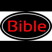 Red Bible With Border Neonkyltti