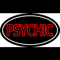 Red Double Stroke Psychic White Border Neonkyltti