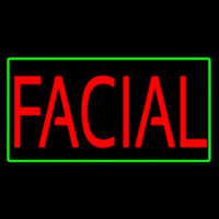 Red Facial Green Border Neonkyltti