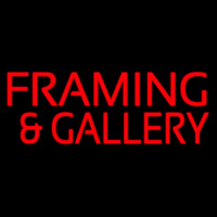 Red Framing And Gallery Neonkyltti