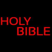 Red Holy Bible Neonkyltti