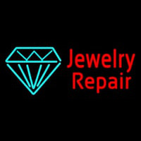 Red Jewelry Repair Cursive Neonkyltti