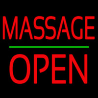 Red Massage Block Open Neonkyltti