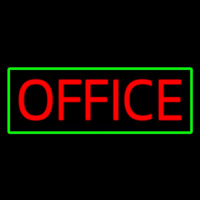 Red Office Green Border Neonkyltti