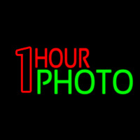 Red One Hour Photo Neonkyltti