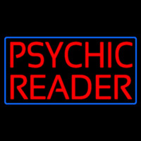 Red Psychic Reader Blue Border Neonkyltti