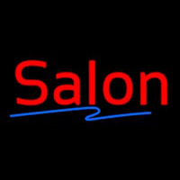 Red Salon Blue Line Neonkyltti