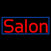 Red Salon With Blue Border Neonkyltti