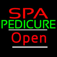 Red Spa Pedicure Slant Red Open Neonkyltti