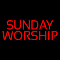 Red Sunday Worship Neonkyltti