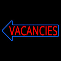 Red Vacancies With Blue Arrow Neonkyltti