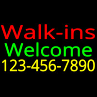 Red Walk Ins Welcome With Phone Number Neonkyltti