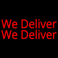 Red We Deliver Neonkyltti