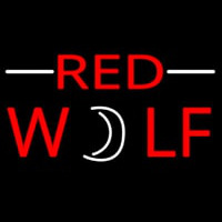 Red Wolf Beer Sign Neonkyltti