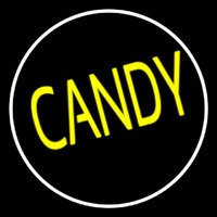 Round Yellow Candy Neonkyltti