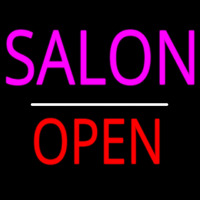 Salon Open White Line Neonkyltti