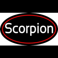 Scorpion Red Oval Neonkyltti