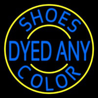 Shoes Dyed And Color With Yellow Border Neonkyltti