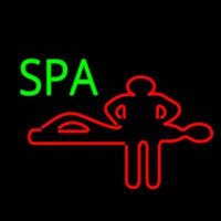 Spa With Red Logo Neonkyltti