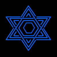 Star Of David Judaism Neonkyltti