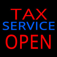 Ta  Service Open Neonkyltti