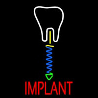 Tooth Implant With Logo Neonkyltti